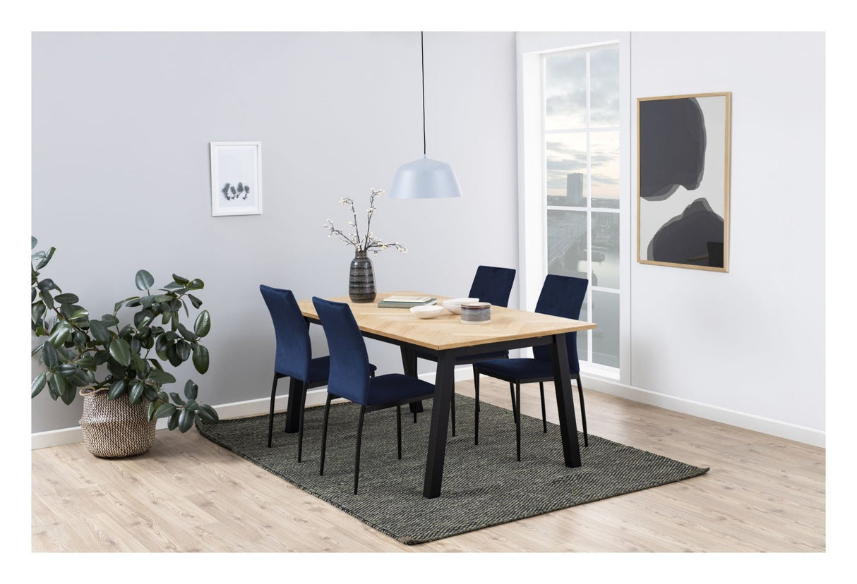 Demina Spisebordsstol, Mørkeblå - UNOLIVING.COM