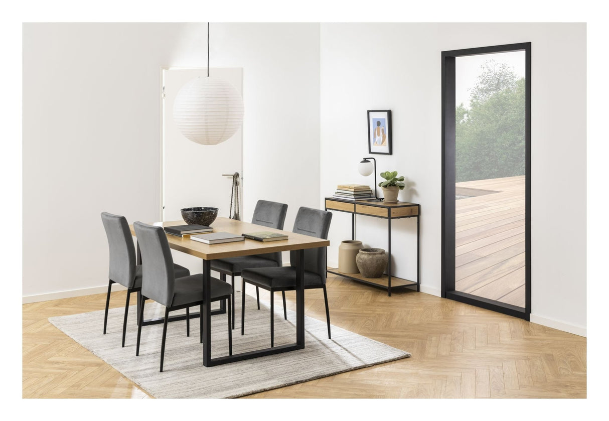 Demina Spisebordsstol, Mørkegrå - UNOLIVING.COM