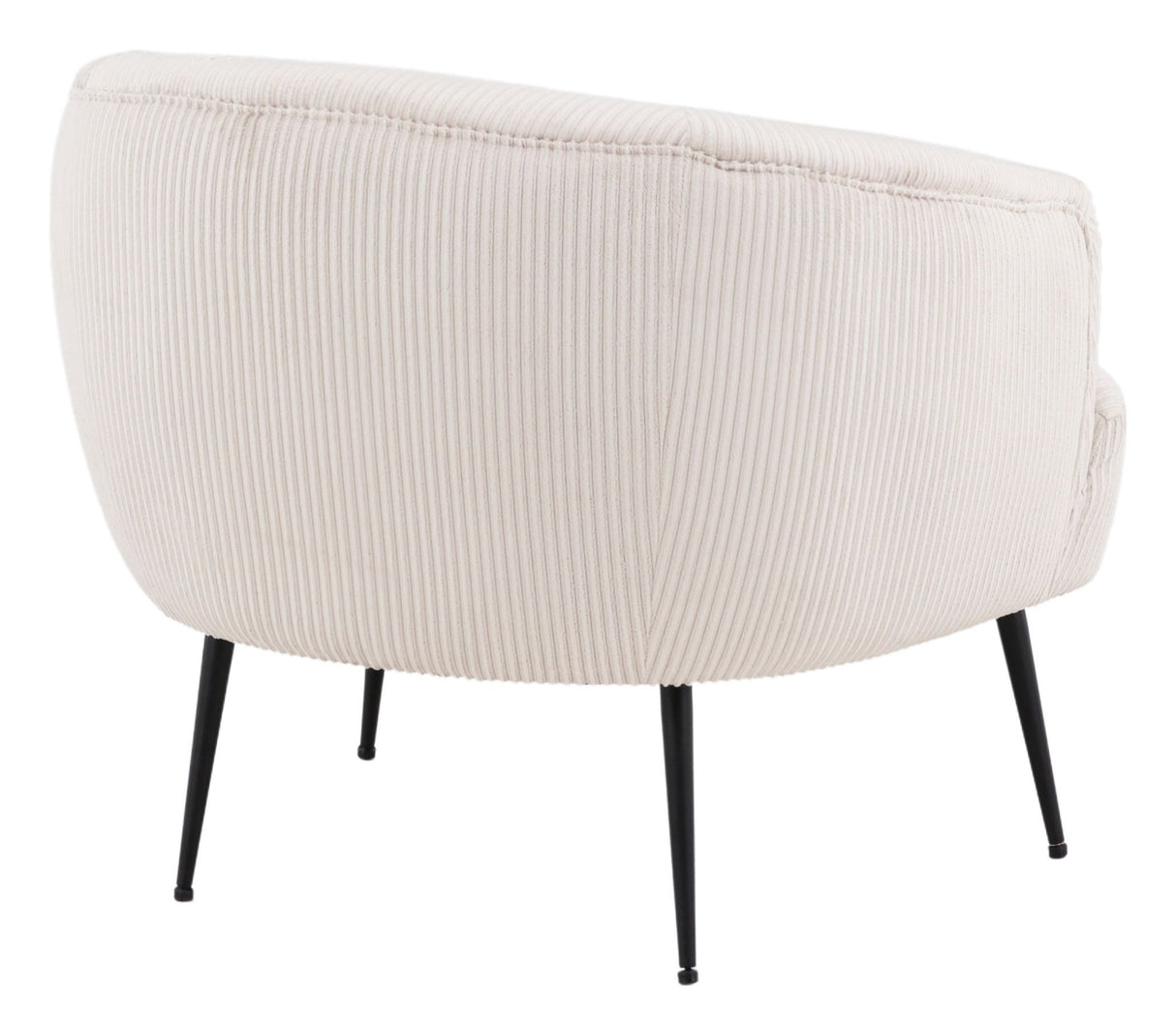 Derry Loungestol, Fløjl, Beige - UNOLIVING.COM