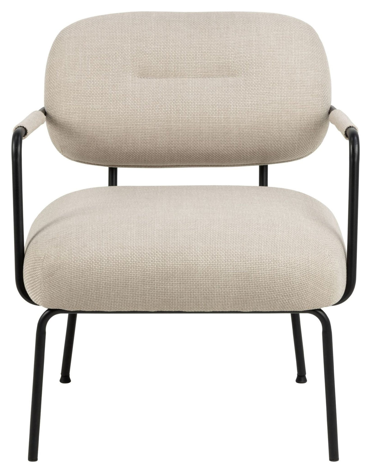 Dillon Loungestol, Beige stof - UNOLIVING.COM