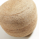 Dip Puf Beige Jute - UNOLIVING.COM