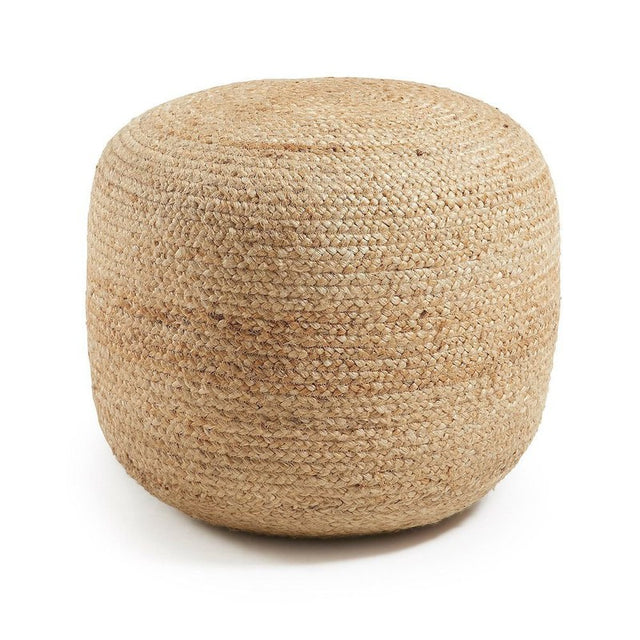 Dip Puf Beige Jute - UNOLIVING.COM