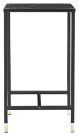 Dipp Sengebord - Sort Glastop, 40x40 - UNOLIVING.COM