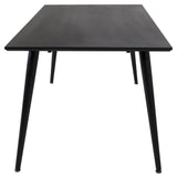 Dipp Spisebord, Sort finér, 180x90 - UNOLIVING.COM