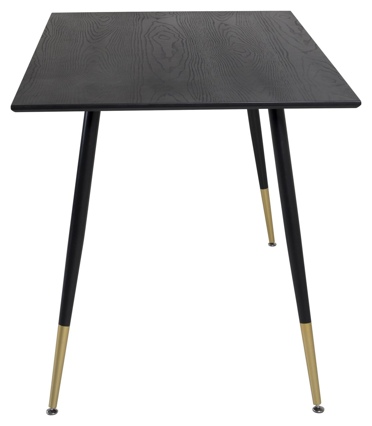 Dipp Spisebord, Sort finér m. messing, 120x85 - UNOLIVING.COM