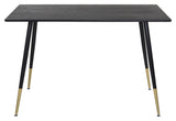 Dipp Spisebord, Sort finér m. messing, 120x85 - UNOLIVING.COM