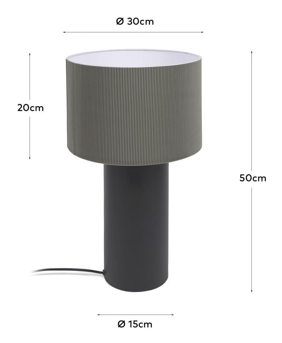 Domicina Bordlampe - Sort/grå - UNOLIVING.COM