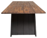 Doory Havebord, Acaceitop m. sort stål, 250x100 - UNOLIVING.COM