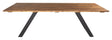 Doory Havebord, Acaceitop m. sort stål, 250x100 - UNOLIVING.COM