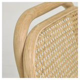 Doriane barstol SH: 65cm, Massiv eg/Beige - UNOLIVING.COM