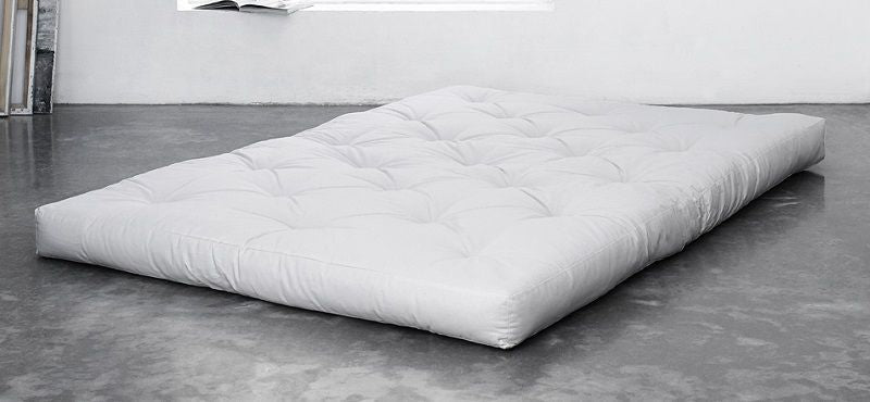 Double Latex Futon madras m. latex kerne, 140x200, natur - UNOLIVING.COM