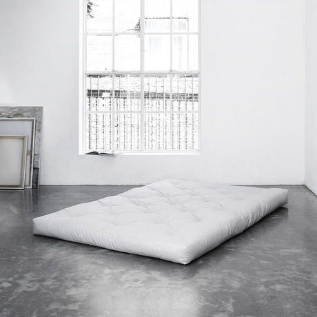 Double Latex Futon madras m. skumkerne, 120x200, Natur - UNOLIVING.COM