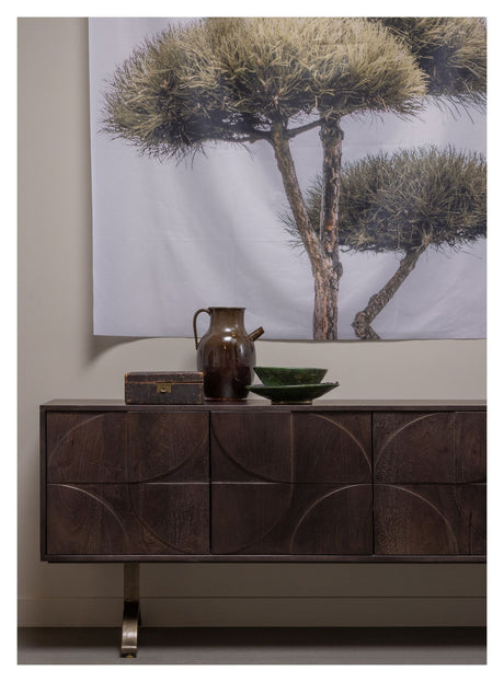 Draw TV - bord 180x40 - Mango/valnød - UNOLIVING.COM