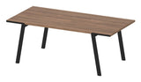 Drift Spisebord 200, Valnøddefinér/Sort Legs, 200x100x75 - UNOLIVING.COM