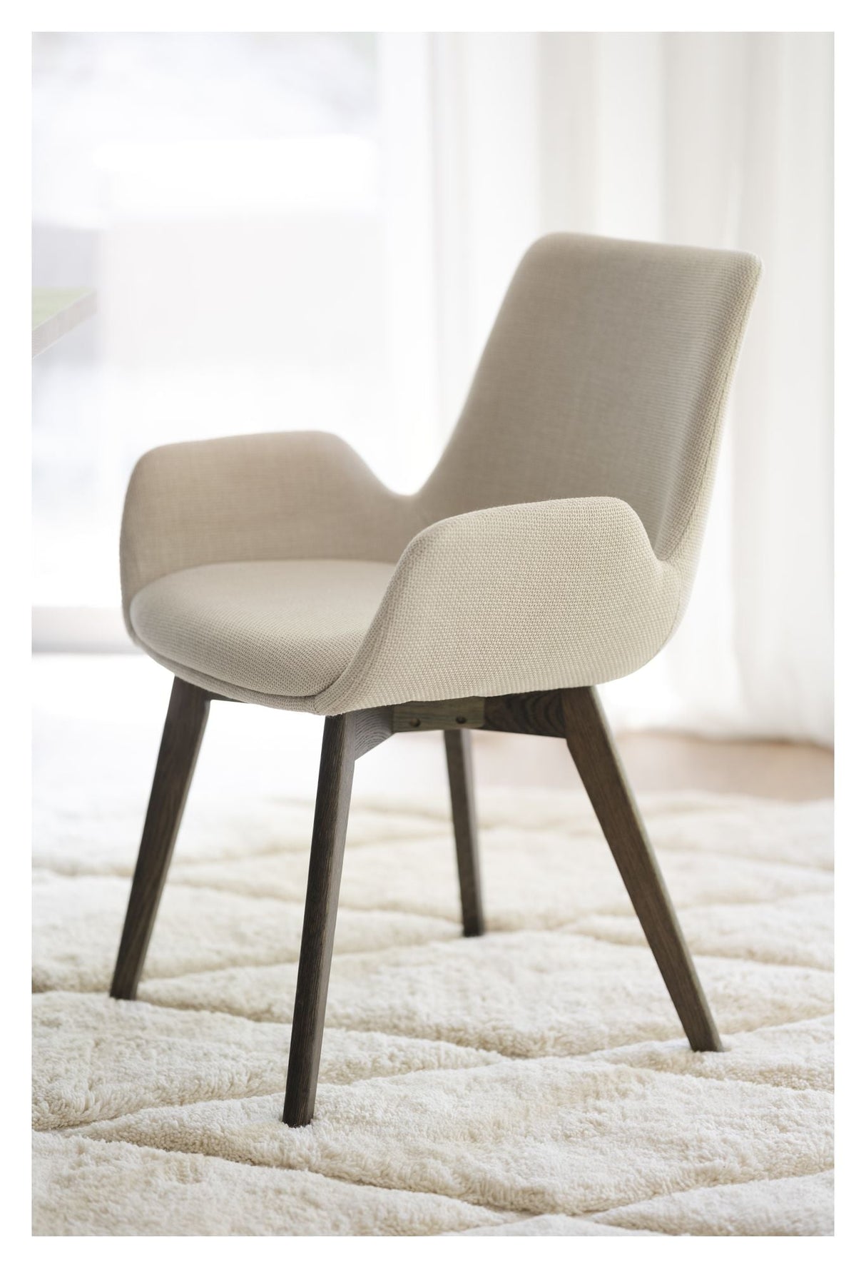 Drimsdale Spisebordsstol - Beige/Brun - UNOLIVING.COM