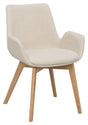 Drimsdale Spisebordsstol - Beige/Eg - UNOLIVING.COM