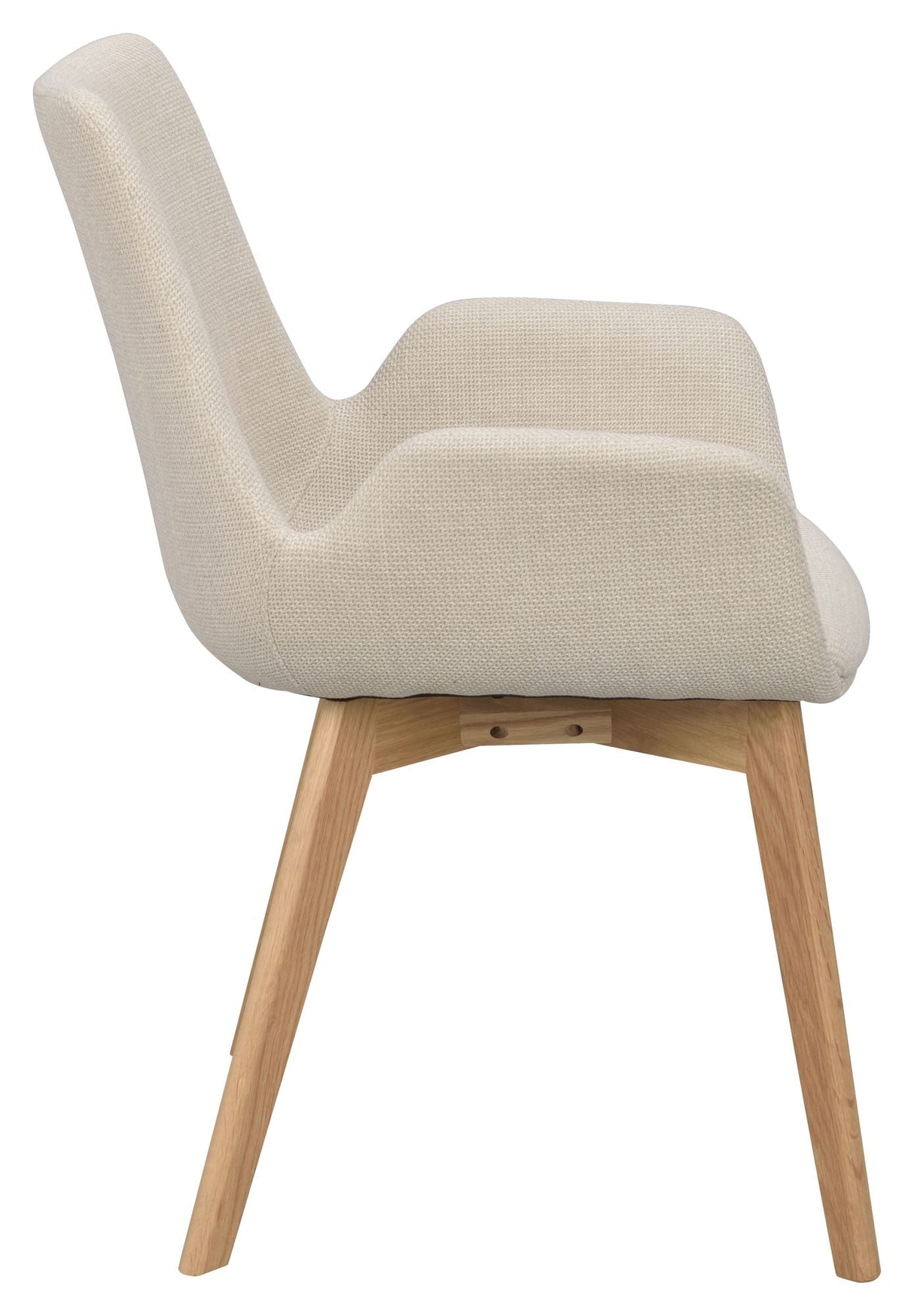 Drimsdale Spisebordsstol - Beige/Eg - UNOLIVING.COM