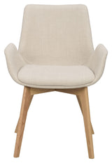 Drimsdale Spisebordsstol - Beige/Eg - UNOLIVING.COM