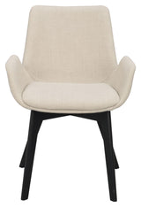 Drimsdale Spisebordsstol - Beige/Sort - UNOLIVING.COM