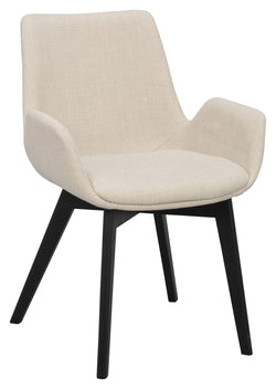 Drimsdale Spisebordsstol - Beige/Sort - UNOLIVING.COM