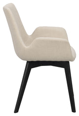 Drimsdale Spisebordsstol - Beige/Sort - UNOLIVING.COM