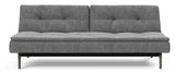 Dublexo Eik Sovesofa, Røget eg, Natur, Twist Charcoal - UNOLIVING.COM