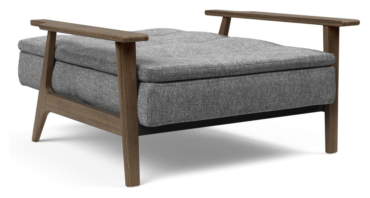 Dublexo Frej Loungestol, Røget eg, Natur, Twist Charcoal - UNOLIVING.COM