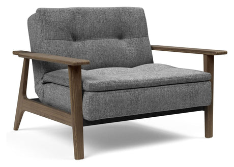 Dublexo Frej Loungestol, Røget eg, Natur, Twist Charcoal - UNOLIVING.COM