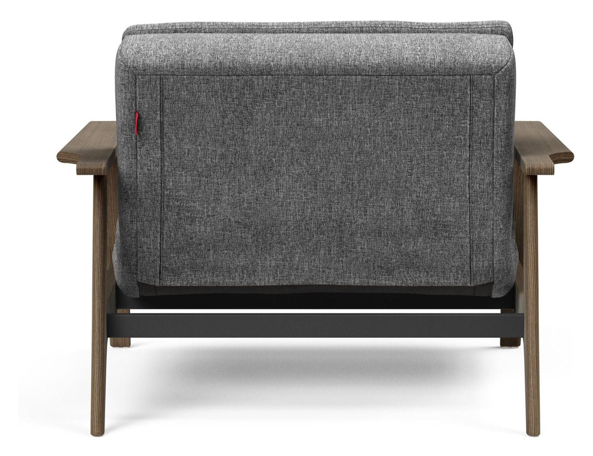 Dublexo Frej Loungestol, Røget eg, Natur, Twist Charcoal - UNOLIVING.COM