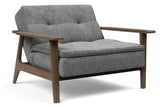 Dublexo Frej Loungestol, Røget eg, Natur, Twist Charcoal - UNOLIVING.COM