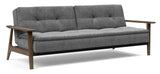 Dublexo Frej Sovesofa, Røget eg, Natur, Twist Charcoal - UNOLIVING.COM