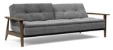 Dublexo Frej Sovesofa, Røget eg, Natur, Twist Charcoal - UNOLIVING.COM