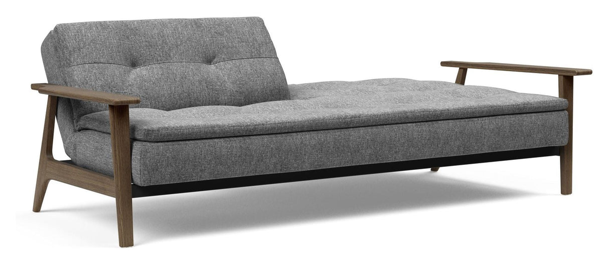 Dublexo Frej Sovesofa, Røget eg, Natur, Twist Charcoal - UNOLIVING.COM