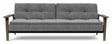 Dublexo Frej Sovesofa, Røget eg, Natur, Twist Charcoal - UNOLIVING.COM