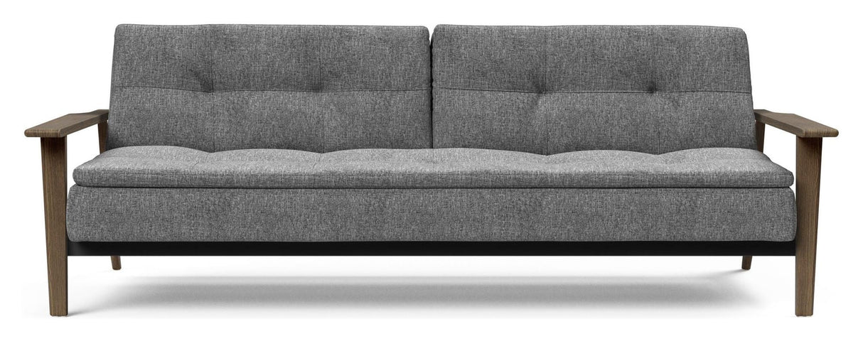 Dublexo Frej Sovesofa, Røget eg, Natur, Twist Charcoal - UNOLIVING.COM