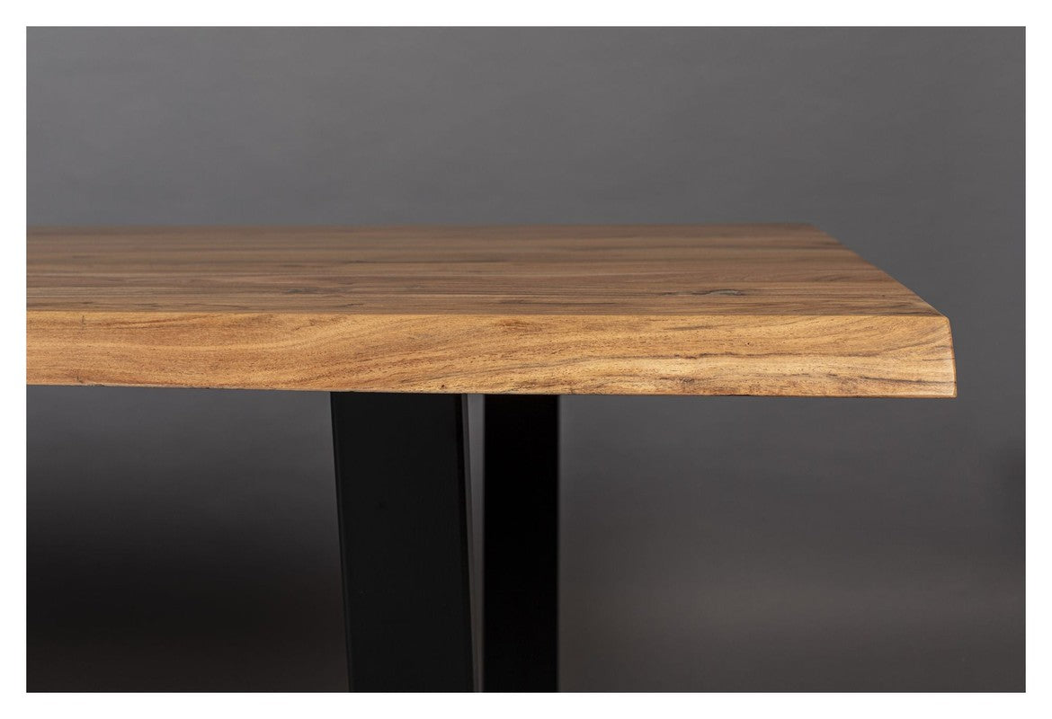 Dutchbone Aka Spisebord Acacia/Sort, 180x90 - UNOLIVING.COM