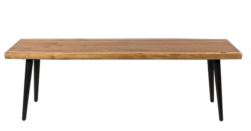 Dutchbone Alagon Bænk 120x40, Sorte Ben - UNOLIVING.COM