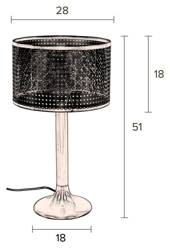 Dutchbone Barun Bordlampe - Messing - UNOLIVING.COM