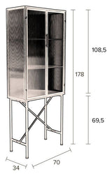 Dutchbone Boli Vitrineskab - Jern - UNOLIVING.COM