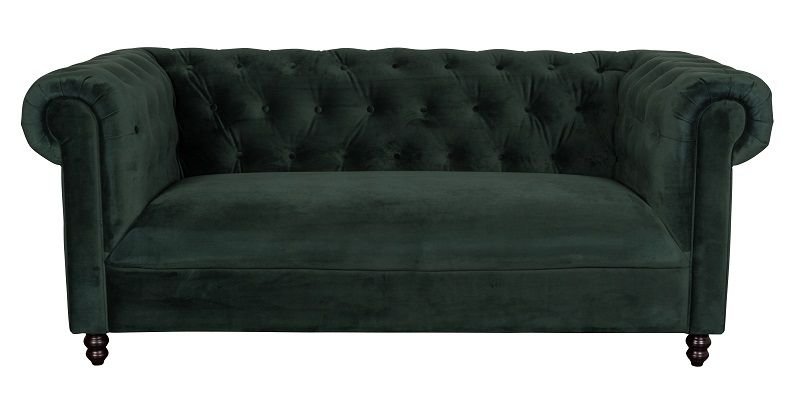 Dutchbone Chester 2 - pers. Sofa Mørk Grøn - UNOLIVING.COM