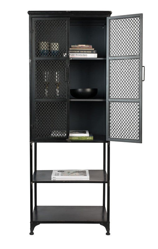 Dutchbone Denver Kabinet High Gråsort - UNOLIVING.COM