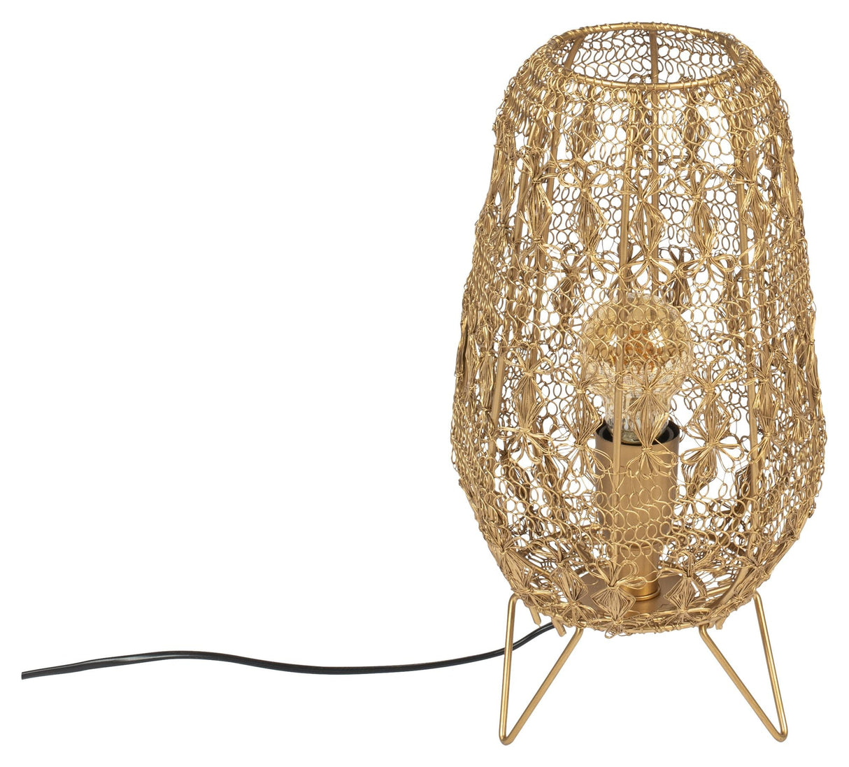 Dutchbone Filo S Bordlampe, Gylden - UNOLIVING.COM