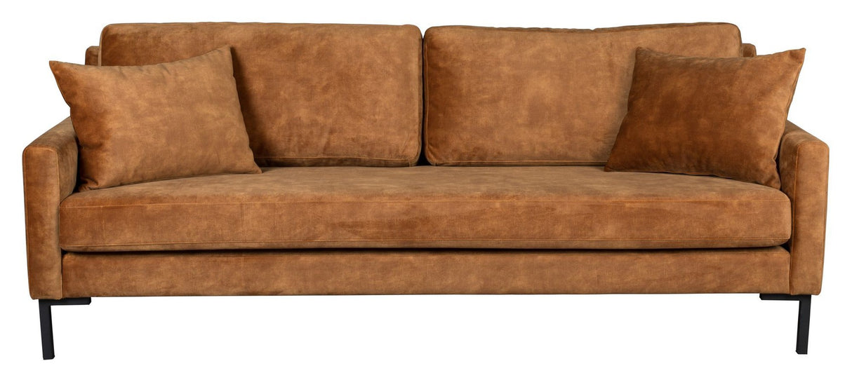 Dutchbone Houda 3-pers. Sofa, Caramel - Unoliving.com