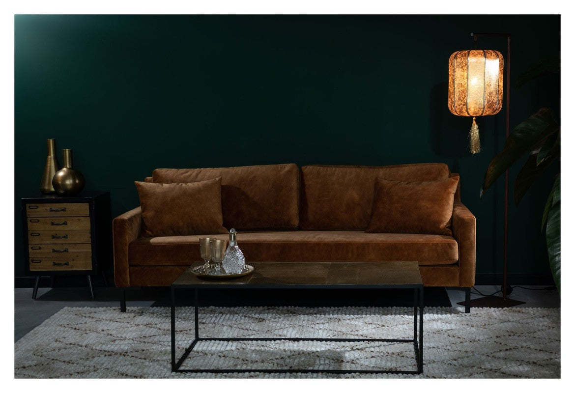 Dutchbone Houda 3-pers. Sofa, Caramel - Unoliving.com