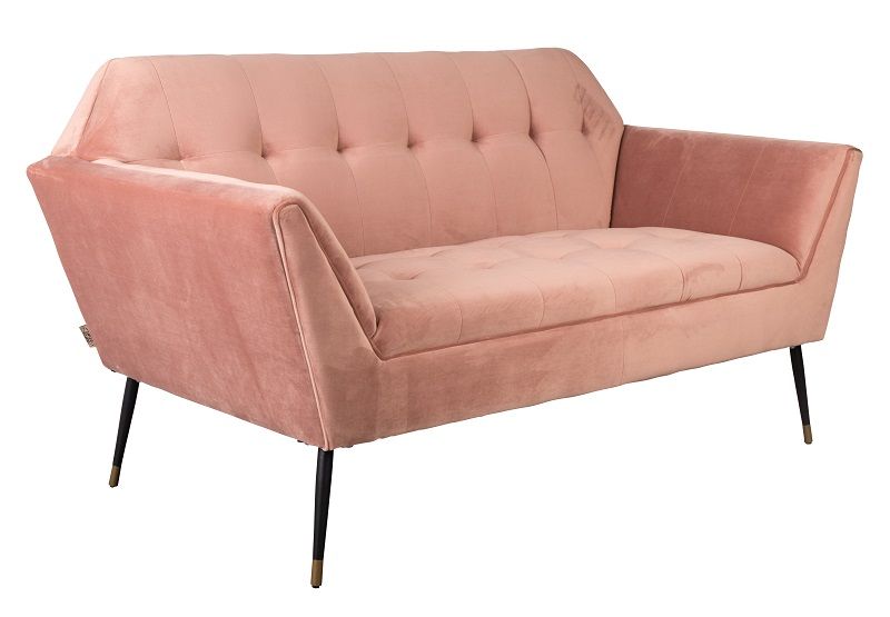 Dutchbone Kate 2-pers. Sofa Pink, clay - Unoliving.com