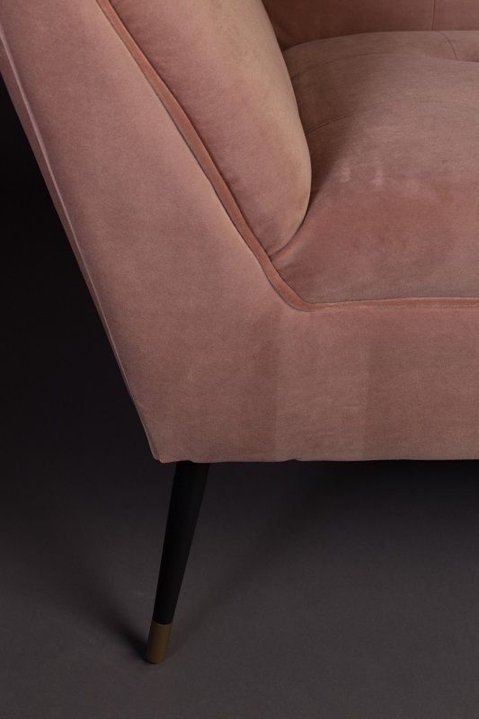 Dutchbone Kate 2-pers. Sofa Pink, clay - Unoliving.com