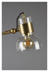 Dutchbone Neville Bordlampe, Klar glas/Sort metal - Unoliving.com