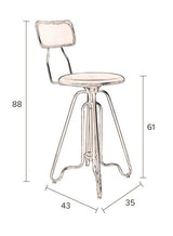 Dutchbone Ovid Counter barstol, Sort - Unoliving.com