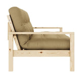 Knob Sovesofa, Lakeret fyrretræ, Wheat Beige - Unoliving.com