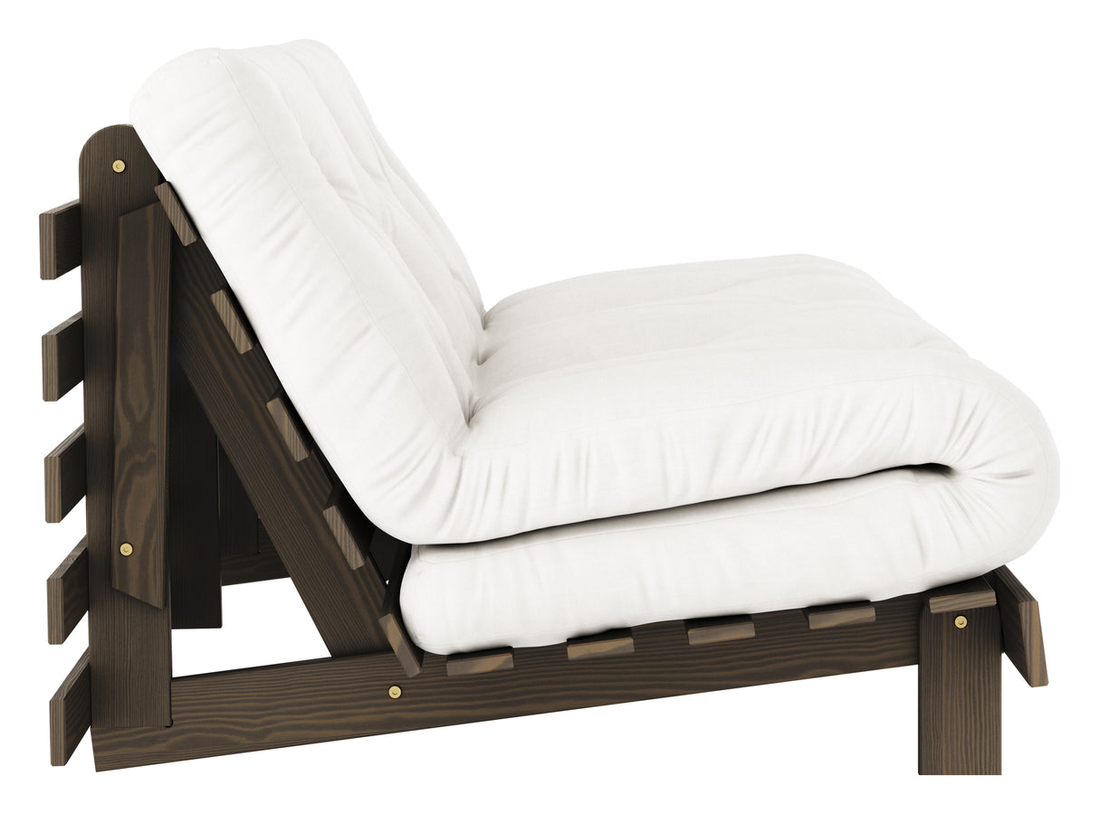 Roots 160 Sovesofa, Brun lakeret fyrretræ, Natural - Unoliving.com